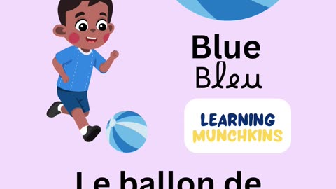 French English Colors for Kids | Learn Color Names | Language Learning Fun |Les Couleurs en Francais