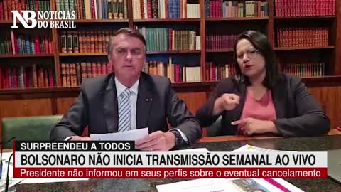 Bolsonaro surpreende e tradicional Live Semanal não é transmitida