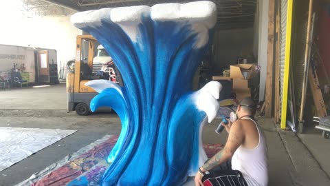🔥 Torch Fuego Art surf/wave Foam Sculptures Philippines Parade Miss universe 2023 Camacho Floats