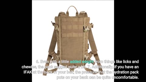 Customer Feedback: EXCELLENT ELITE SPANKER Tactical MOLLE Hydration Pack for 3L Hydration Water...
