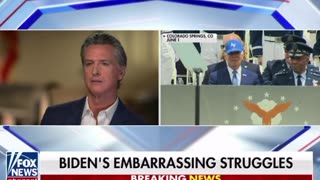 Sean Hannity plays tape of Biden's blunders for Gavin Newsom