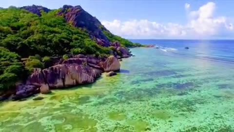 La digue island in Seychelles