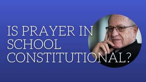 Is prayer in school constitutional?