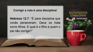 DEVOCIONAL - Corrigir a rota é uma disciplina!