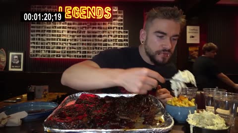 The TOUGHEST BBQ RIB CHALLENGE OVER 500 PEOPLE FAILED | Man Vs Food London