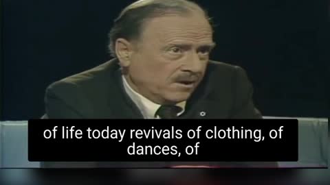 Marshall McLuhan in 1977 segues from CIA and FBI mass surveillance