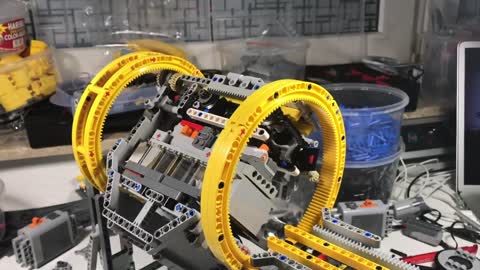 Lego GBC Akiyuki Train System Rotary Dumper mod - test run