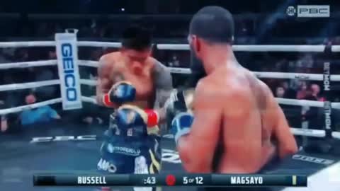 Magsayo vs Russell jr. Full fight Highlights (world championship fight