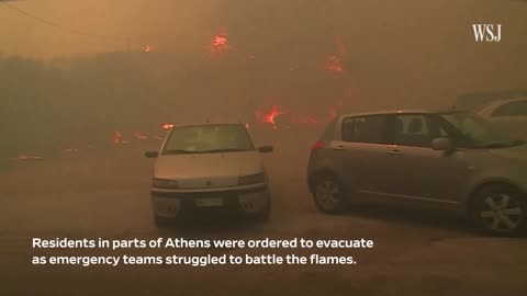 Evacuations Ordered as Raging Wildfires Approach Athens