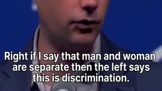 Ben Shapiro if i say men and women are different the left says it is discrimination