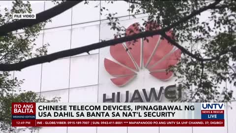 Telecom devices na gawa ng China, ipagbabawal ng US dahil sa umano’y banta sa nat’l security