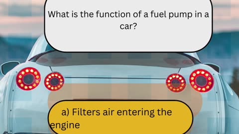 Basic Car Repair Knowledge Question 13