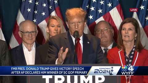 Donald Trump victory speech after winning SC GOP Primary