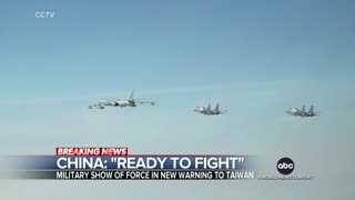 Breaking News China warns it is 'ready to fight' if Taiwan moves toward independence