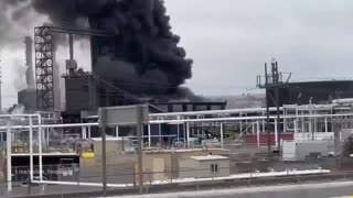 Billings, Montana - Fire at a refinery