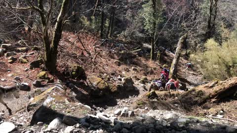 On the way to langtang