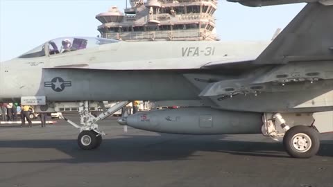 USS GEORGE H.W. BUSH with 77 Flight Deck Operations