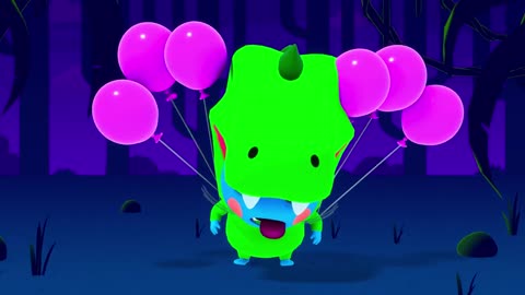 Move Your Body with Moon-Rex the dinosaur ⭐️ Learn numbers with Baby Moonies