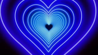 Neon Heart - Blue