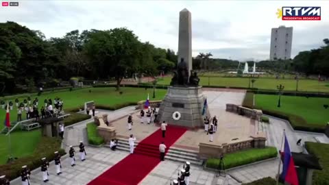 President Marcos pays tribute to national hero, Dr. Jose P. Rizal, at the Rizal Park