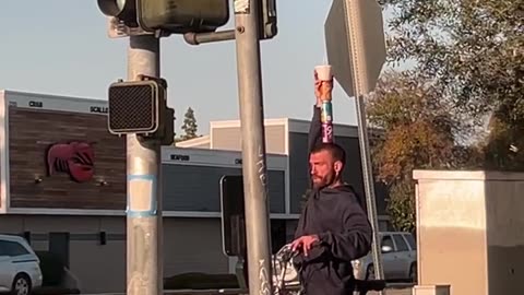 Stockton Man Demonstrates Uncanny Balancing Skills