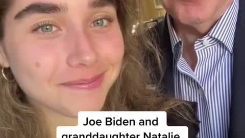 President Joe Biden joined his 18-year-old granddaughter