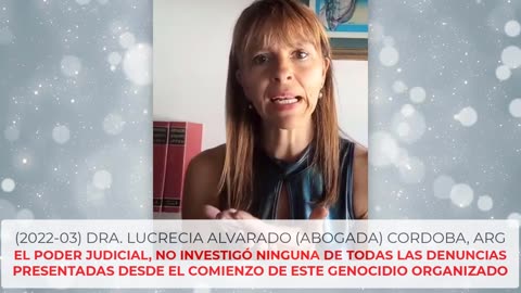 2022-03: DRA LUCRECIA ALVARADO: DENUNCIA PENAL POR GENOCIDIO, DELITO DE LESA HUMANIDAD