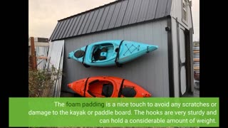 Buyer Reviews: RAD Sportz Wall Hanger Pro Kayak and Stand Up Paddle Board Foam Padded SUP Rack