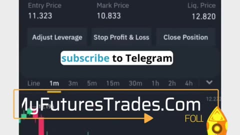 binance future tading signals / $10 into $1000