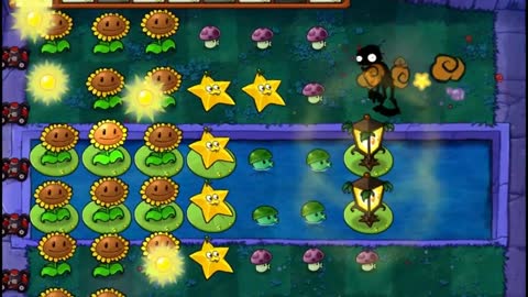 Plants vs Zombies Aventura Niebla Nivel 4 7