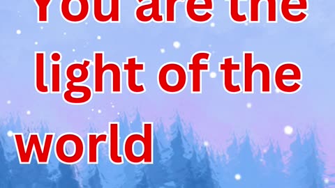 "The Light of the World" Matthew 5:14.#shortsvideo #shorts #youtubeshorts #youtube #yt #ytshorts