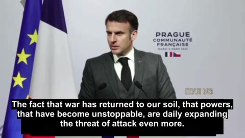 Macron in the Czech Republic demanded to stop being afraid of Putin