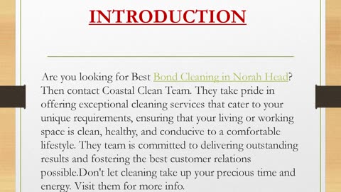 Best Bond Cleaning in Norah Head