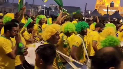 Brazilian 🇧🇷 Fan's at Corniche Qatar 🇶🇦 FIFA WORLD CUP QATAR 2022 Vibe
