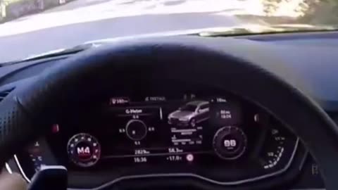 #Shorts Audi RS4 POV inside driving camera, extreme acceleration