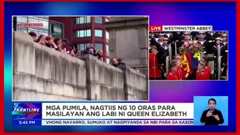 Libo-libo, humabol sa public viewing ng labi niQueen Elizabeth II