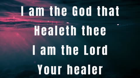 I Am The God That Healeth Thee Don Moen Piano Only (Instrumental Remix Lyric Video)