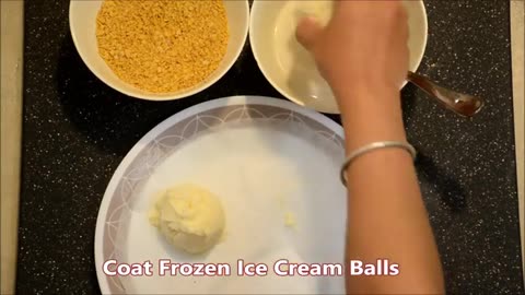 Fried ice cream recipe.