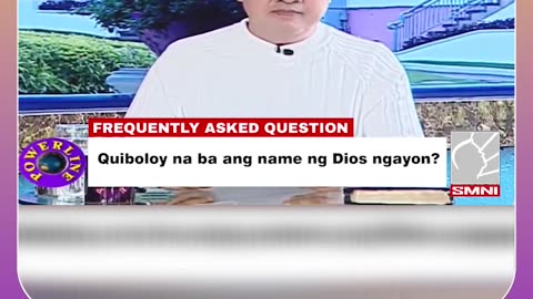 Quiboloy na ba ang pangalan ng dios ngayon?