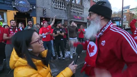 Soccer fans across the country celebrate Canada's return to the World Cup