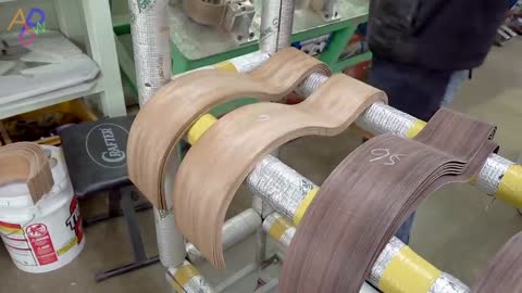 Acoustic Guitar Mass Production Process. 50 Year Old Korean Musical Instrument Factory