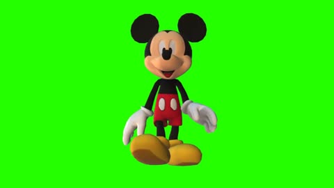 Mickey Mouse green screen effect