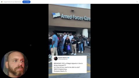 illegals in Florida form a huge line to get driver’s licenses so they can vote...