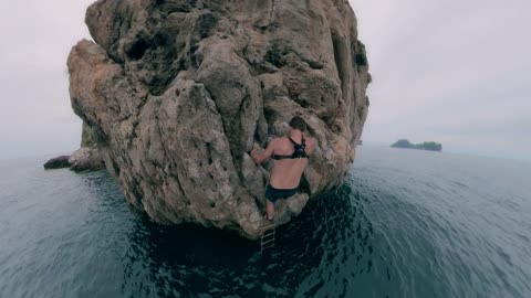 Deep Water Soloing in Thailand