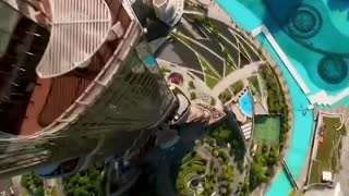 Down on Earth- Burj Khalifa Video by Drone