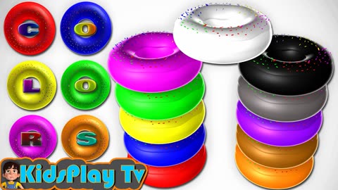 Learn Colors with Burgers - 3D Burgers - Cartoons For Children Toddlers And Kids - Kids Play Tv