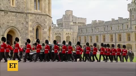 Royal Family Arrives at Queen's Committal Service