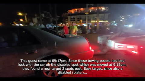 Coercion by towing car company owner at MOOSE #2188 Bradenton Beach