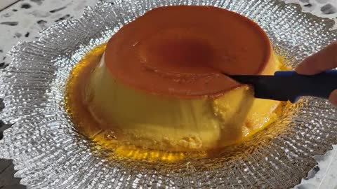 flan napolitano de mango con queso crema philadelphia en la estufa extremadamente delicioso