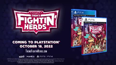 Them's Fightin' Herds - Release Date Trailer PS5 & PS4 Games